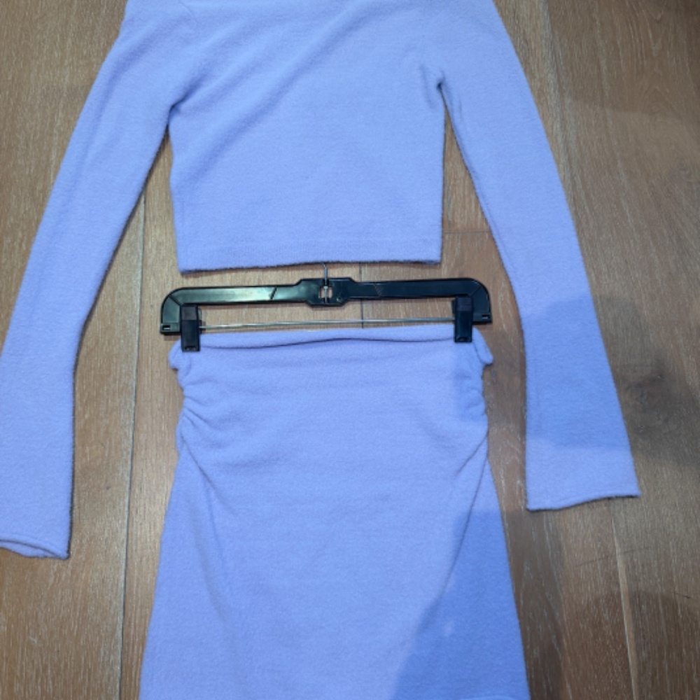 Danielle Guizio Lavender sweater skirt set NWOT - Picture 8 of 10